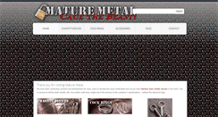 Desktop Screenshot of maturemetal.com